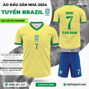Áo đội tuyển Brazil WC26 sân nhà